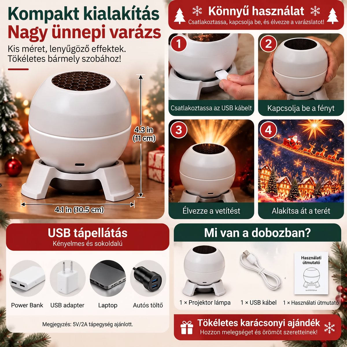 đđHivatalos magyarorszĂĄgi mĂĄrkaĂŒzlet | đ SCNDRÂź Okos holografikus projektor (HD intelligens dinamikus 5D vetĂtĂ©s)