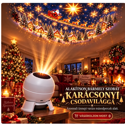 🌈🍭Hivatalos magyarországi márkaüzlet | 🎄 SCNDR® Okos holografikus projektor (HD intelligens dinamikus 5D vetítés)