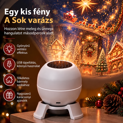 🌈🍭Hivatalos magyarországi márkaüzlet | 🎄 SCNDR® Okos holografikus projektor (HD intelligens dinamikus 5D vetítés)