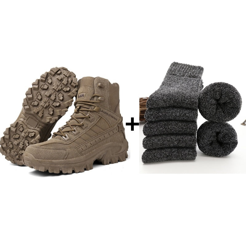 🔥Férfi Vízálló Szakmai Harci Csizma Szúrálló Talppal (Tartóssági Fejlesztéssel)