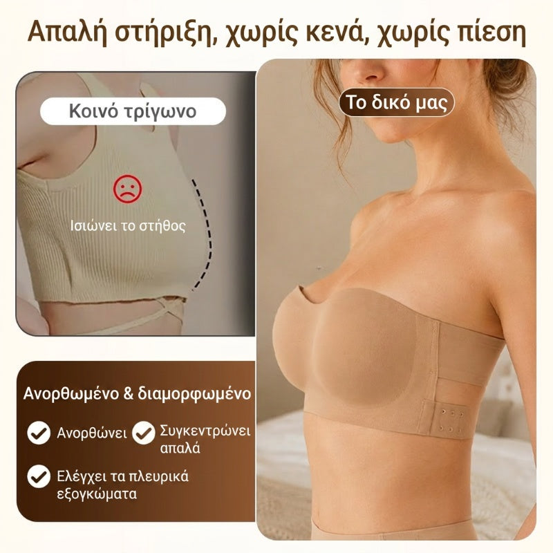 👙Triumph👙Női pánt nélküli melltartó csúszásgátló keresztzárral