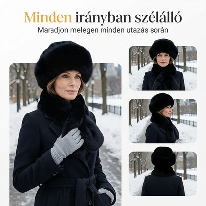 💖 Plüss halászsapka, hogy egész télen melegen tartson + ingyenes, hozzá illő sál
