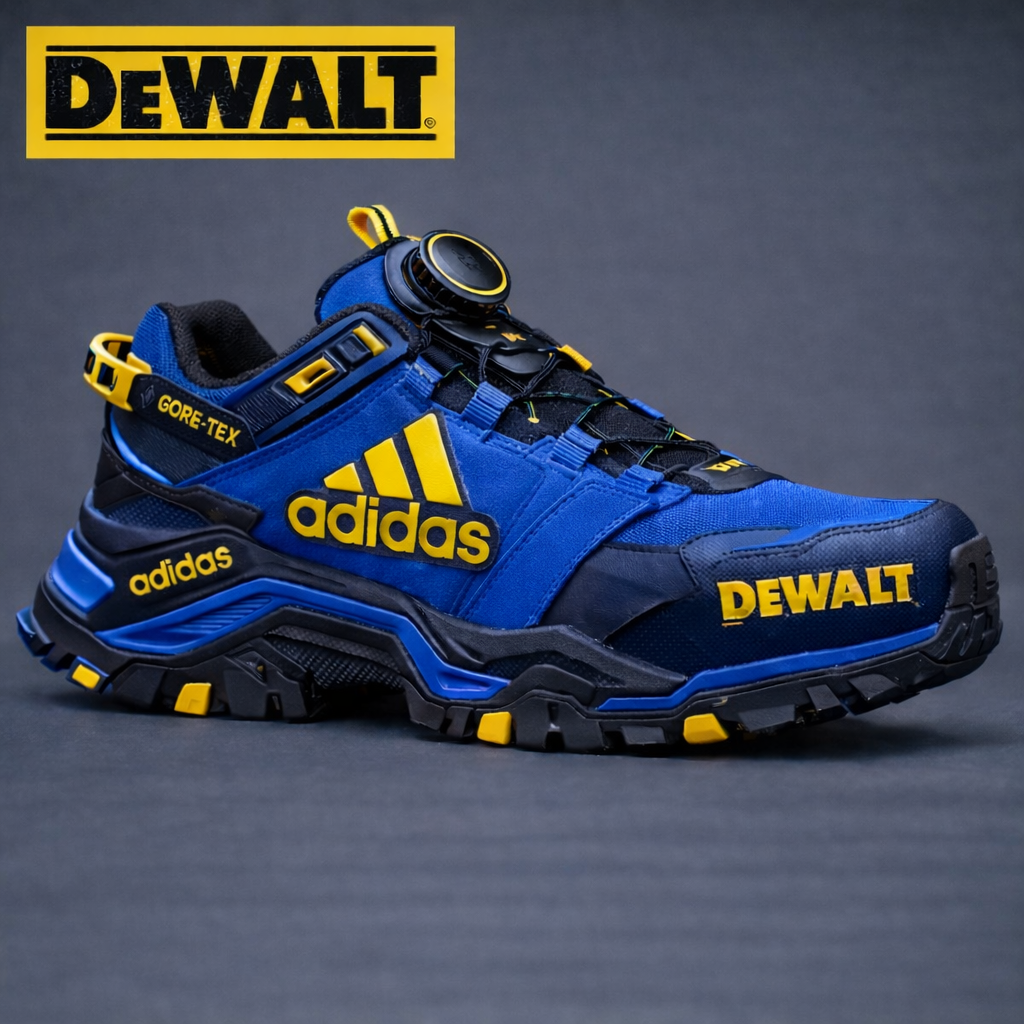 ADIDAS® × DEWALT Επαγγελματικά Αδιάβροχα και Αναπνέοντα Παπούτσια Εργασίας και Πεζοπορίας για Άνδρες