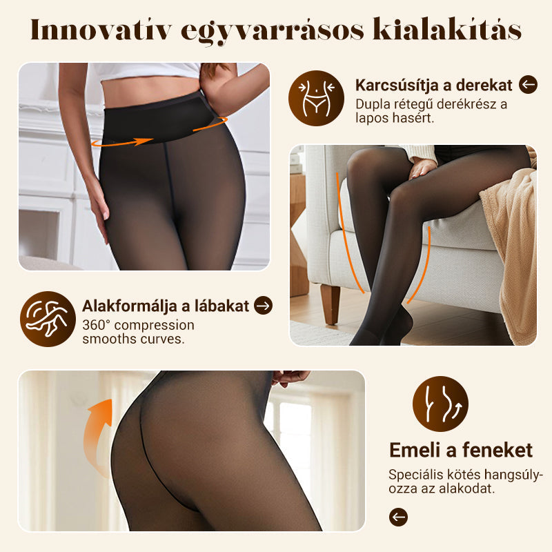 🌸Női termikus leggings, amely kompressziós derékpánttal formálja az alakot