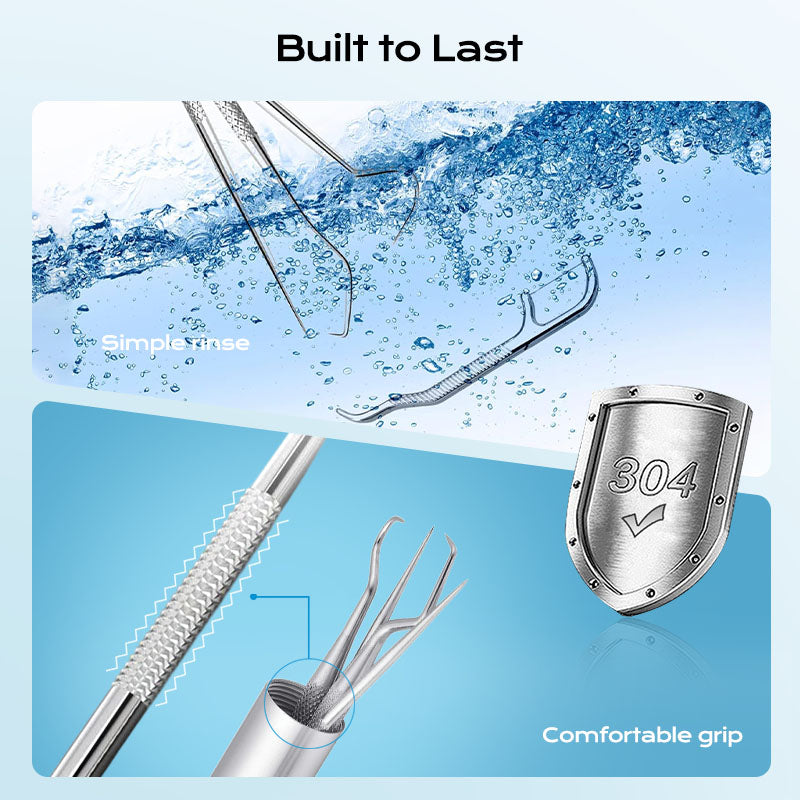 【🔥1+1 ingyen🔥】🦷 Precíziós acél fogselyem, 0,1 mm-es ultrafinom hegy