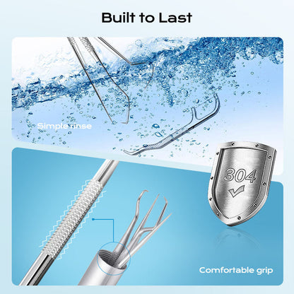 【🔥1+1 ingyen🔥】🦷 Precíziós acél fogselyem, 0,1 mm-es ultrafinom hegy