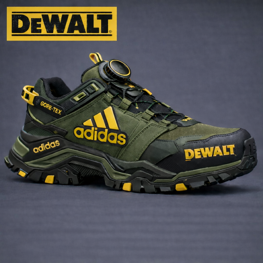 ADIDAS® × DEWALT Επαγγελματικά Αδιάβροχα και Αναπνέοντα Παπούτσια Εργασίας και Πεζοπορίας για Άνδρες