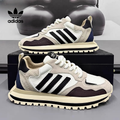 Ρετρό και αθλητικά παπούτσια Adidas από φυσικό δέρμα