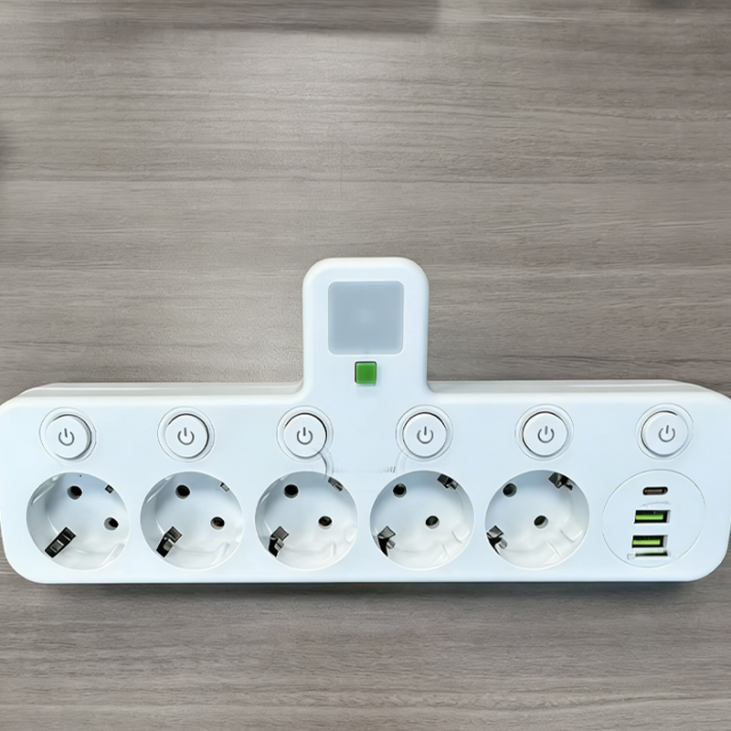 Έξυπνος προεκτατικός με θύρες USB (ευρωπαϊκό βύσμα)