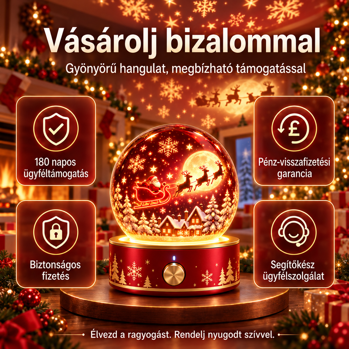 BVJ®🎄🦁2026 PRO MAX 5D intelligens világprojektor Több mint 100 magával ragadó világ létrehozása Bluetooth vezérléssel és hangeffektekkel-maotouying