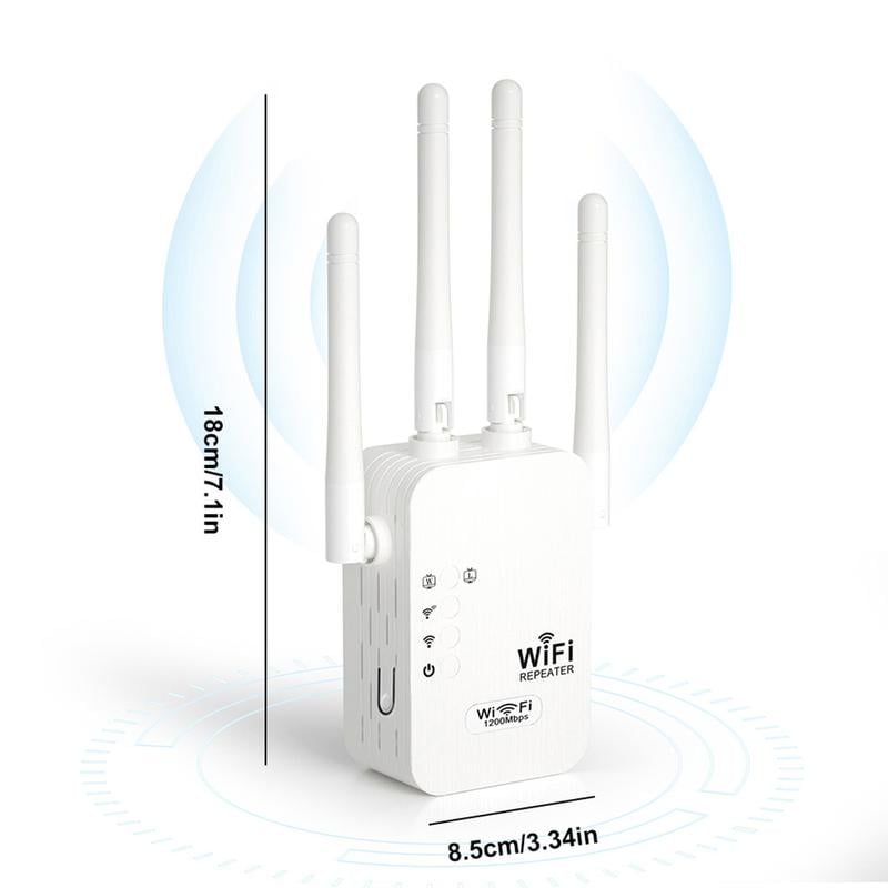 🔥Καυτή προσφορά 2026 🎁Επεκτατήρας WiFi διπλής ζώνης 1200Mbps (5GHz/2.4GHz) που καλύπτει 10.000 τετραγωνικά πόδια και 50 συσκευές