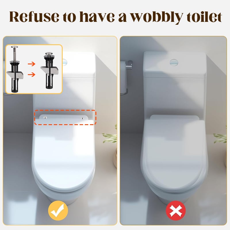 🚽Stabil csavarkészlet a WC-ülőke rögzítéséhez