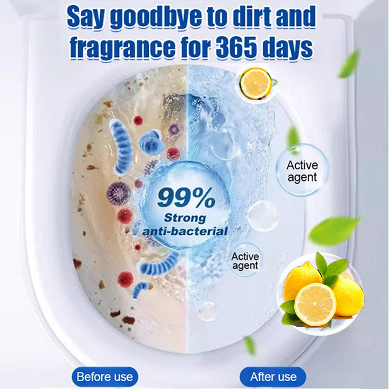 🍋 ✨ Ταμπλέτες καθαρισμού λεκάνης τουαλέτας με άρωμα λεμονιού