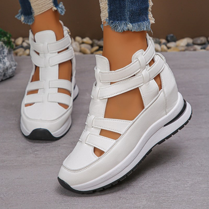 🥳 Ελαφριά καλοκαιρινά σανδάλια – Σχεδιασμός με ανοιχτά δάχτυλα, αναπνεύσιμα και άνετα. Ασφαλές κλείσιμο με φερμουάρ, σταθερότητα όλη μέρα. Ιδανικά για παραλία, περιπάτους στην πόλη ή βροχερές μέρες. 👡🌧️