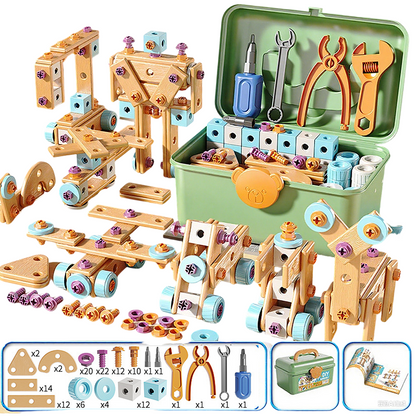 🧰Oktató jellegű DIY játék szerszámkészlet gyerekeknek – Építs többet! Tanulj többet! Játssz kreatívan!