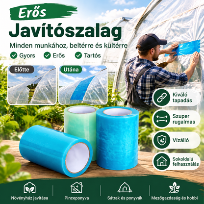 ✨ Vízálló üvegházi fólia javítószalag, rendkívül erős tapadással