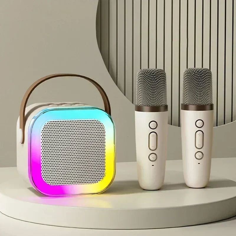 🎉 Gyermekek számára készült mini karaoke gép vezeték nélküli mikrofonokkal – zene, szórakozás és éneklés otthon 🎤✨