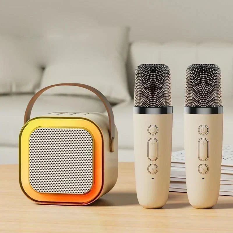 🎉 Gyermekek számára készült mini karaoke gép vezeték nélküli mikrofonokkal – zene, szórakozás és éneklés otthon 🎤✨