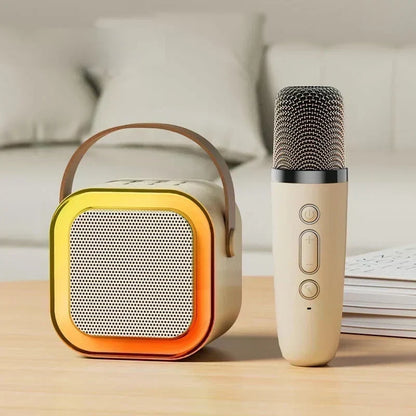 🎉 Gyermekek számára készült mini karaoke gép vezeték nélküli mikrofonokkal – zene, szórakozás és éneklés otthon 🎤✨