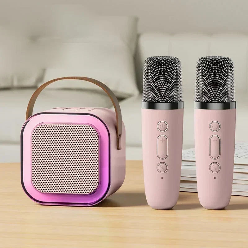 🎉 Gyermekek számára készült mini karaoke gép vezeték nélküli mikrofonokkal – zene, szórakozás és éneklés otthon 🎤✨