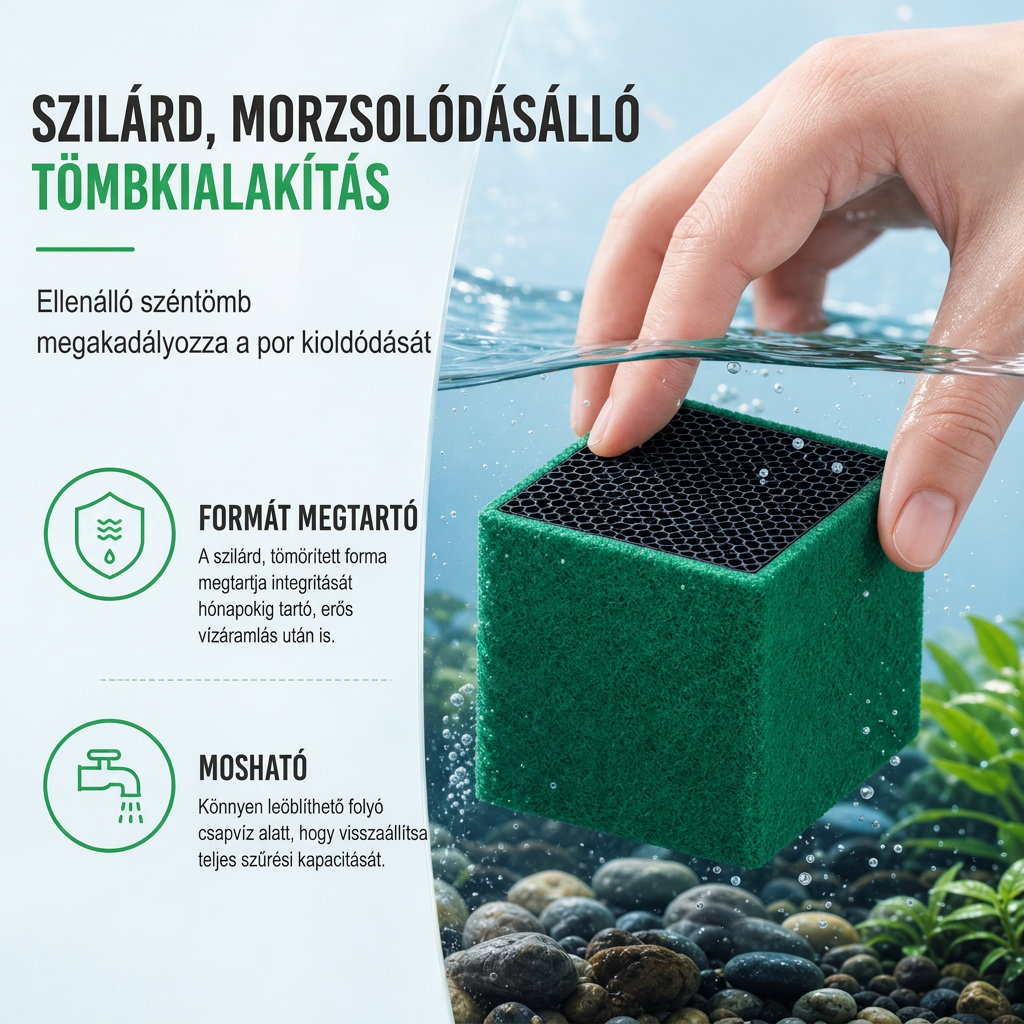 🐠1+1 INGYEN💧Aktivált Szénszűrő Kocka