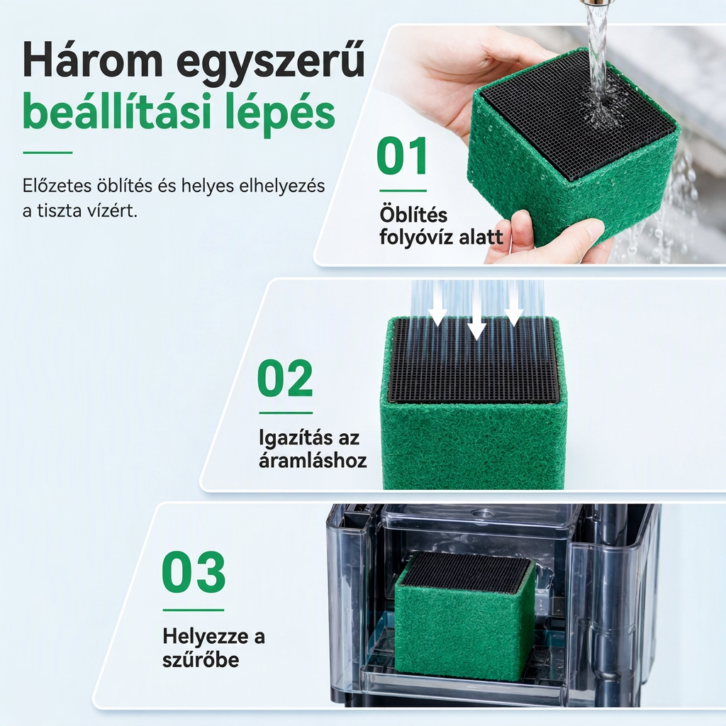 🐠1+1 INGYEN💧Aktivált Szénszűrő Kocka