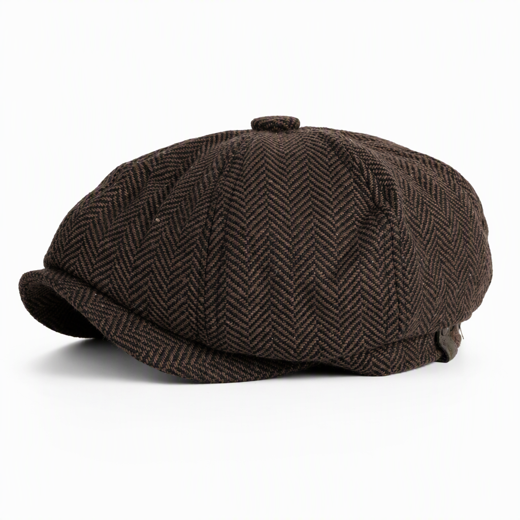 🎩 Brit stílusú nyolcszögletű beret – Vintage, uniszex, alkalmi ✨
