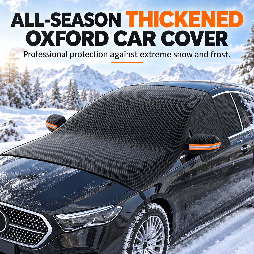 ❄️ MOST 50% KEDVEZMÉNY! 🚗 Megvastagított Oxford szélvédőhuzat – szélálló mágneses szegélyek, vízálló és egész évben védelmet nyújt jég, hó és nap ellen ☀️