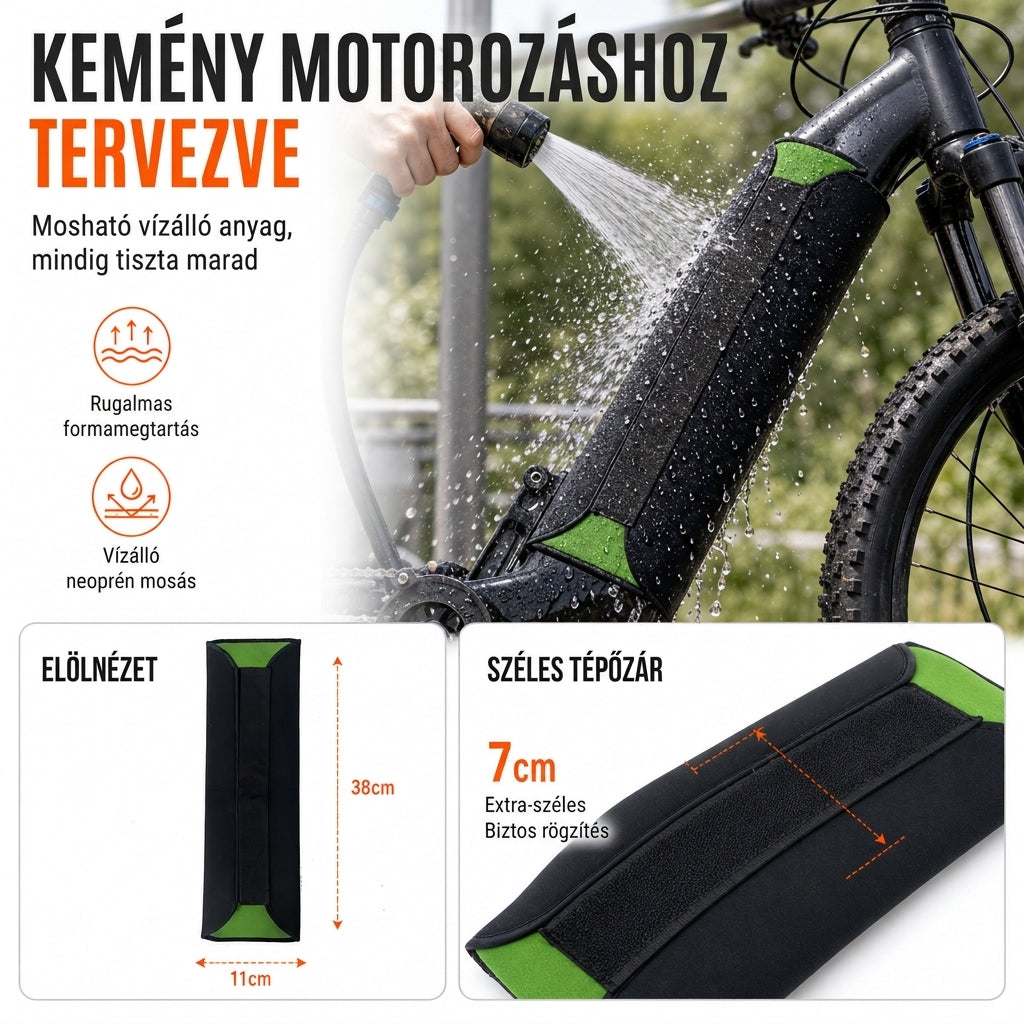 🚲 E-bike akkumulátorvédő – 5 mm-es hőszigetelő neoprén védőhüvely