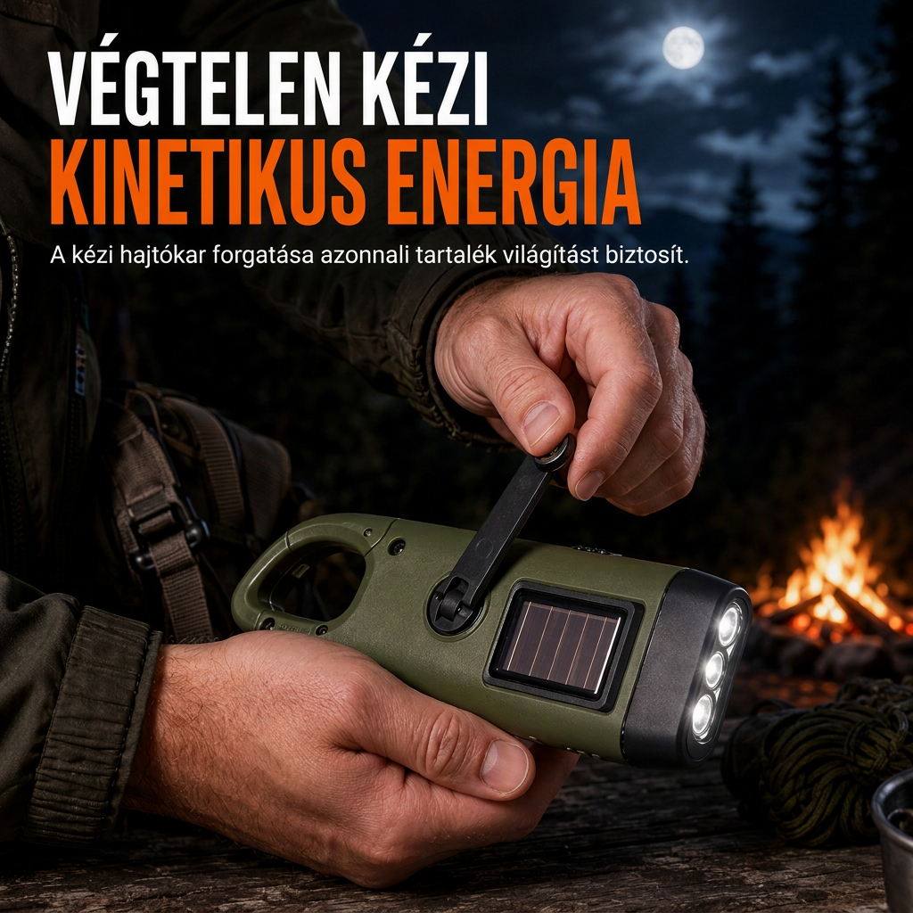 ☀️Szívja magába a napfényt, és világítsa meg a sötétet – kifejezetten szabadtéri tevékenységekhez és vészhelyzetekhez tervezett, nagy teljesítményű hordozható zseblámp🔦💡