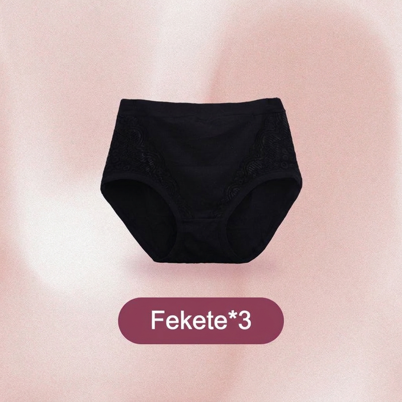 🌸 Plus Size szivárgásgátló bugyi – Magas derék, pamut, egész napos komfort 📦