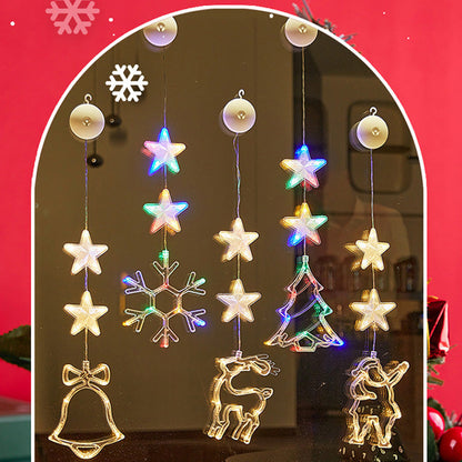 🥳2026-os AKCIÓ 🎄✨DIY karácsonyi ablakra tapadó világítás – fúrás nélkül, nyom nélkül, elemről működik és újrafelhasználható. Számos ünnepi forma, meleg vagy színes fény! 🪟💚