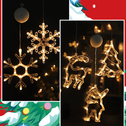 🥳2026-os AKCIÓ 🎄✨DIY karácsonyi ablakra tapadó világítás – fúrás nélkül, nyom nélkül, elemről működik és újrafelhasználható. Számos ünnepi forma, meleg vagy színes fény! 🪟💚