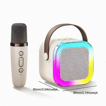 🎉 Gyermekek számára készült mini karaoke gép vezeték nélküli mikrofonokkal – zene, szórakozás és éneklés otthon 🎤✨