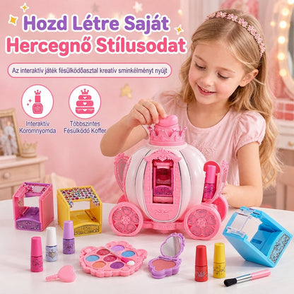 🎀 50% kedvezmény! Rózsaszín gyermek sminkes és körömdíszítő táska