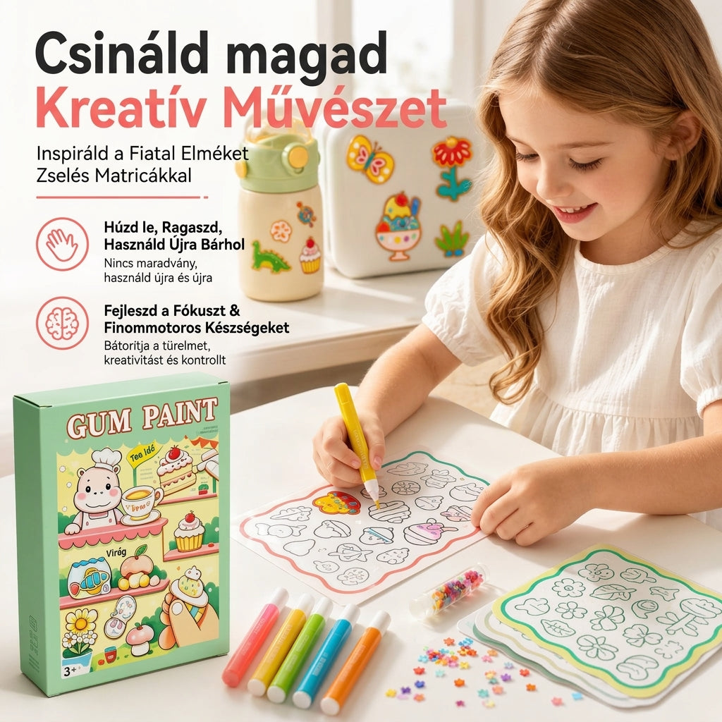 ✨ Készíts hámló ablakdíszeket pillanatok alatt! Sütés nélküli DIY zselés matrica szett 🎨