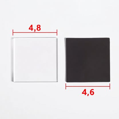 Átlátszó akril DIY hűtőmágnes készlet